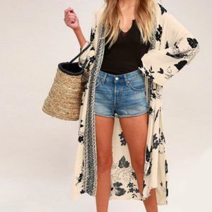 Billabong Sea the Sun Kimono in Floral Pri…